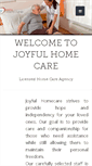 Mobile Screenshot of joyfulhomecare.com